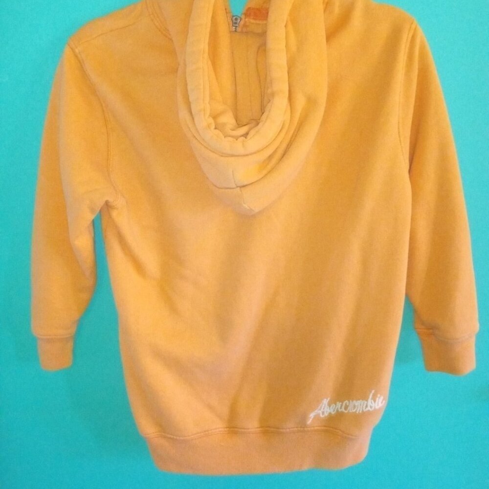 Abercrombie & Fitch Long Sleeve Orange Hoodie #92 Large Pre-owned / Unworn - Picture 6 of 8